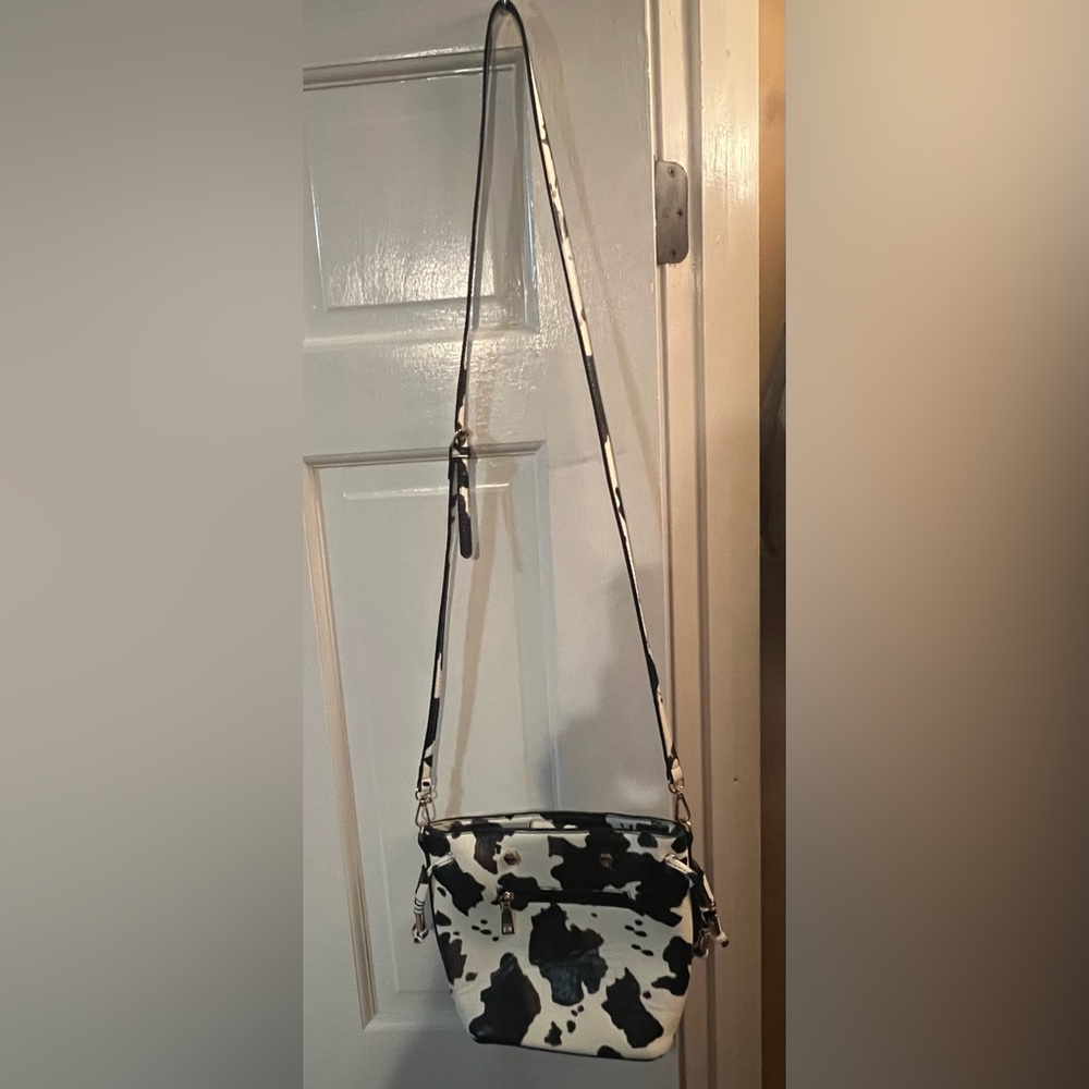 Cow Print (NO HAIR) Cross Body Bag